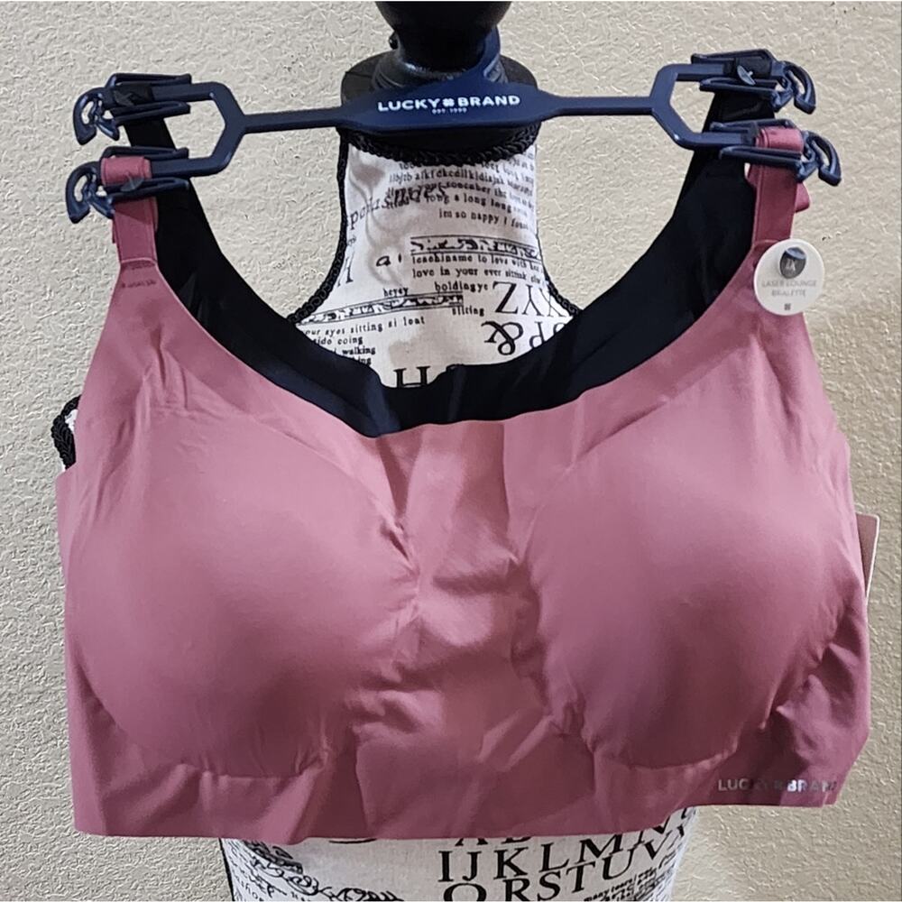 Lucky 2pc active athletic workout lounge‎ laser cut bralettes bras size 1X 2X